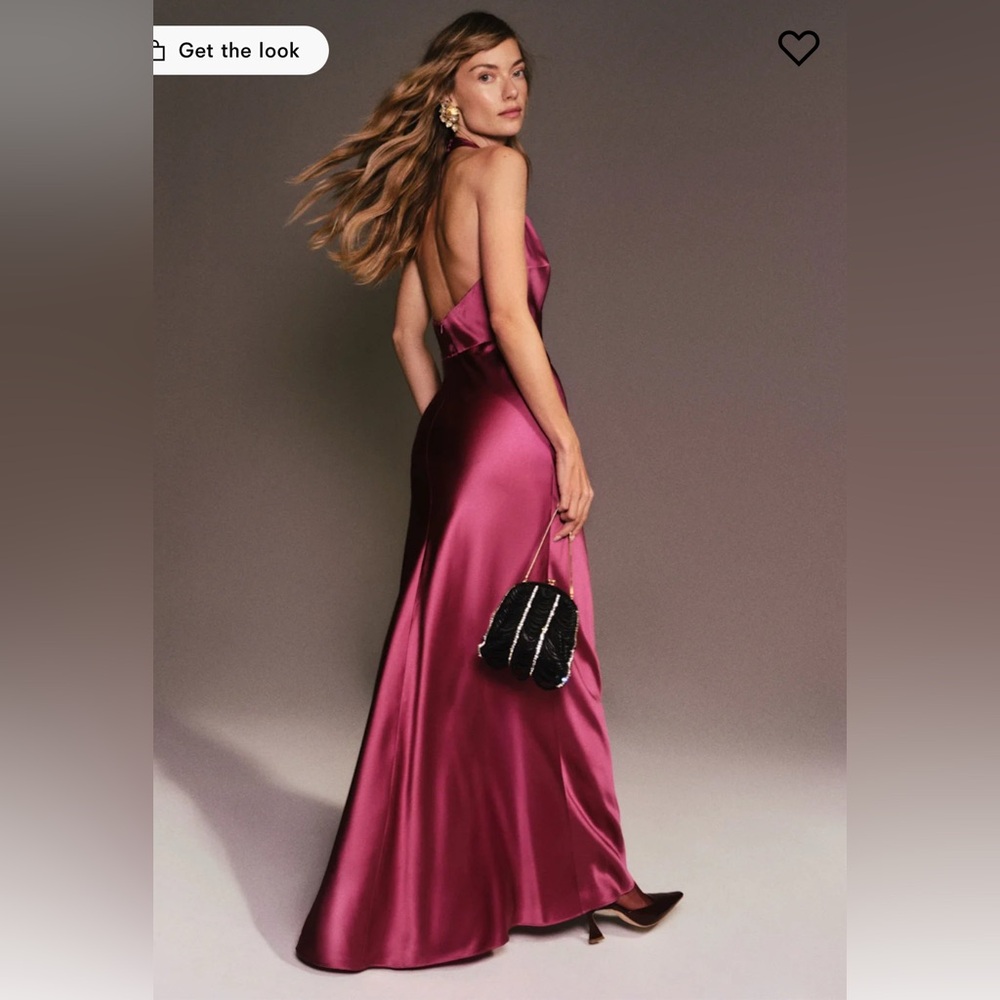 Reformation Daniela Silk Dress Pink - Size 6